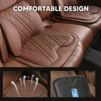 ZenDrive Customizable Breathable Memory Foam Car Seat Cushion – Ergonomic Support & Non-Slip Design