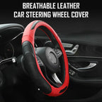 Car Steering Wheel Covers Universal Fit, Silaz Breathable Anti Slip Leather