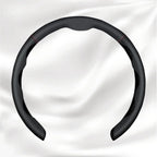 Nexi Customized Car Logo Breathable Ultra-thin 5D Leather & Carbon Car Steering Wheel Cover Universal Fit