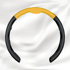 Nexi Customized Car Logo Breathable Ultra-thin 5D Leather & Carbon Car Steering Wheel Cover Universal Fit