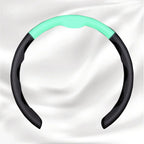 Nexi Customized Car Logo Breathable Ultra-thin 5D Leather & Carbon Car Steering Wheel Cover Universal Fit