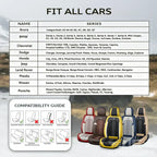 US Nox Full Set Universal Breathable Waterproof Vehicle Leather Cover for Cars, SUV